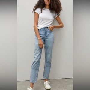 Everlane 90s cheeky patchwork Jean size 27